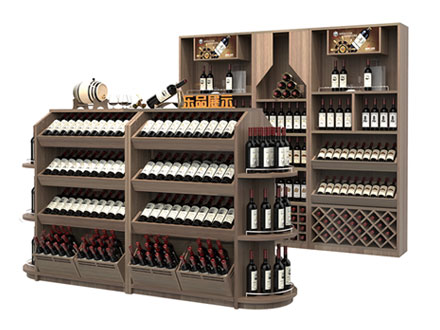 木质红酒展示柜