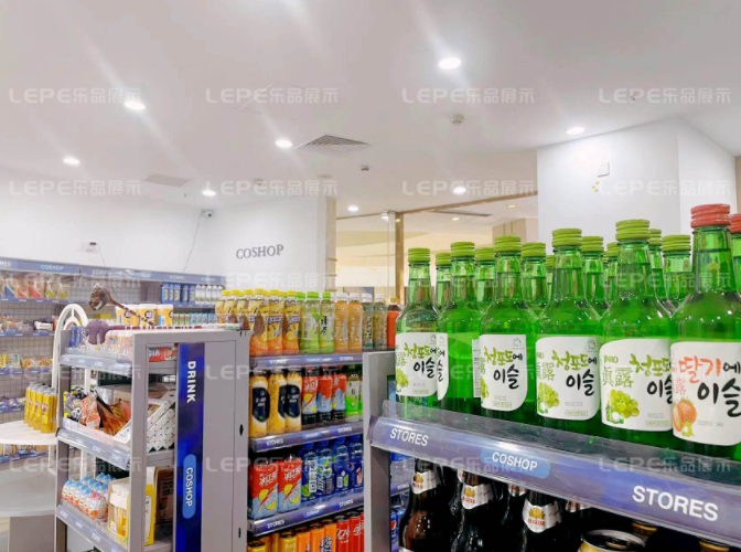 137㎡罗森款便利店货架陈列布局实拍效果